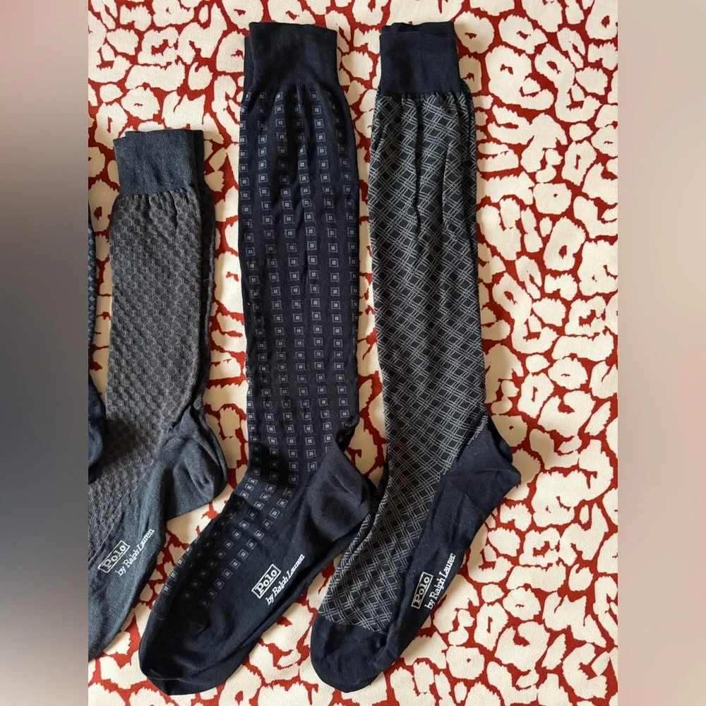 Polo Ralph Lauren Pima Cotton Dress Socks Set Large 10-13 - Picture 3 of 5